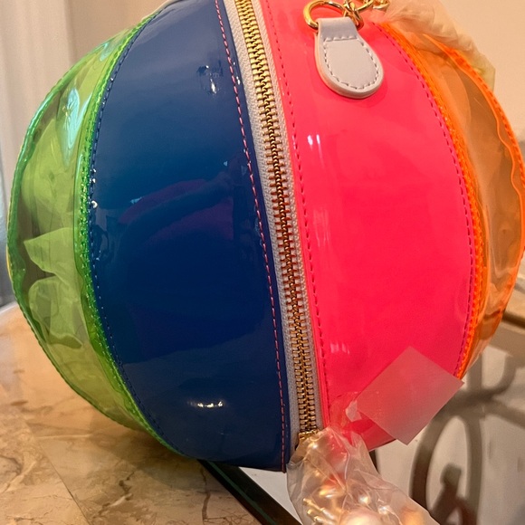 NWT Betsey Johnson Havin’ a Ball Multicolor Beach Ball Crossbody Bag Purse - Picture 3 of 5